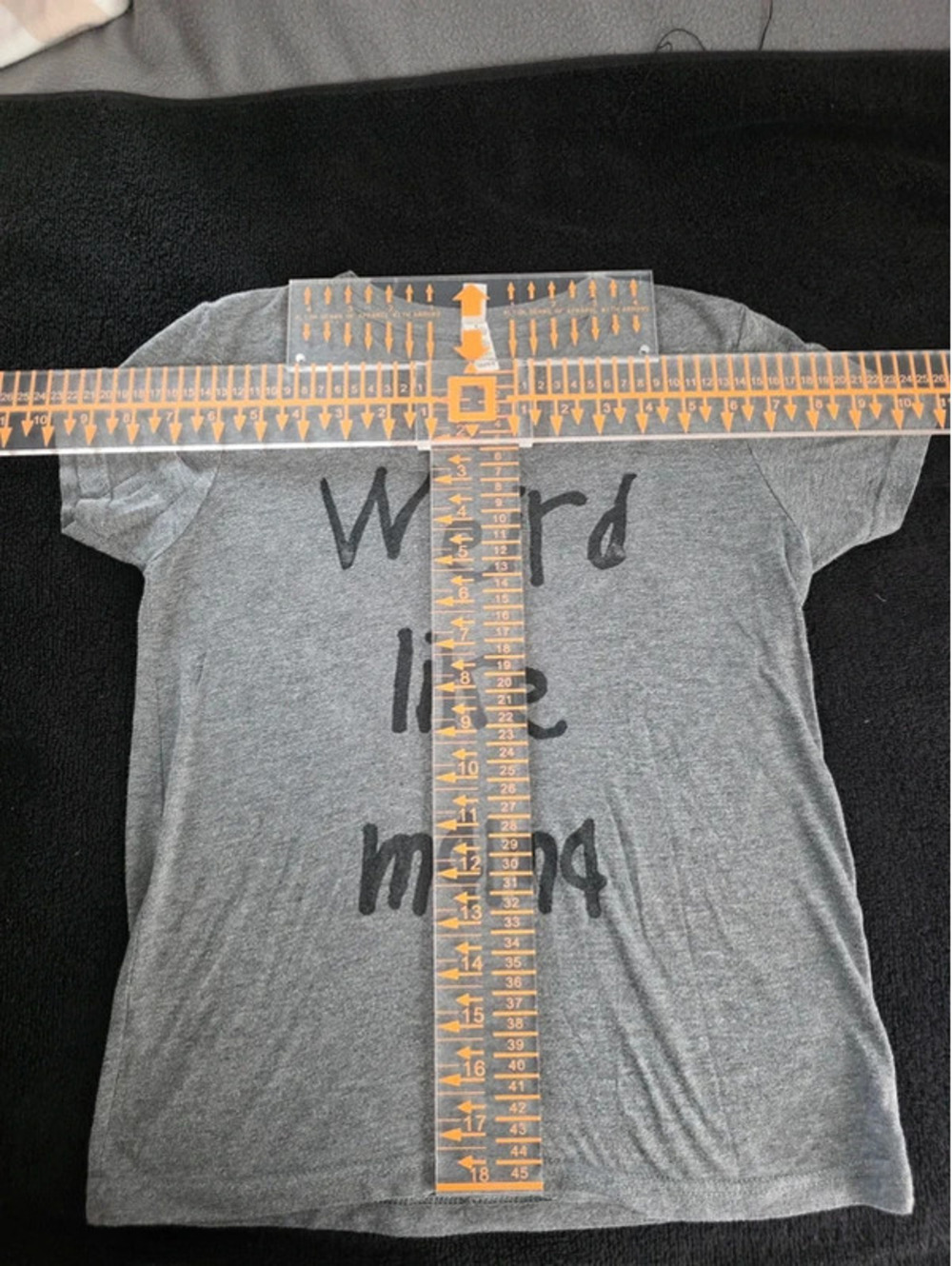 Bella+Canvas youth medium gray “Weird like mama” graphic t-shirt